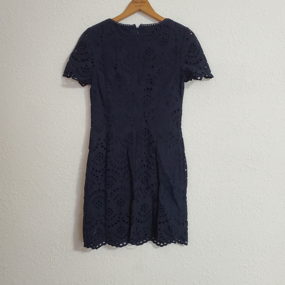 Boden navy blue eyelet dress - Picture 5 of 9